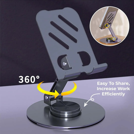 360° Rotatable Mobile & Tablet Stand | Foldable Adjustable Phone Holder