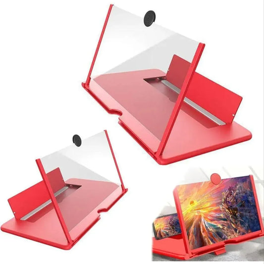 8 Inch F1 3D Mobile Phone Screen Magnifier HD Video Amplifier Stand Bracket with Movie Game