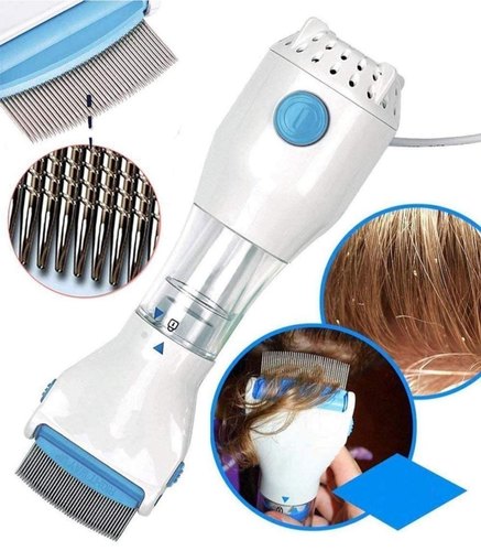 V-Comb Electric Lice Removal Comb – Chemical-Free Vacuum Head Lice &amp; Egg Removal System for Kids &amp; Adults