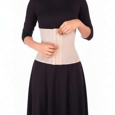 Women Jali Belly Belt | Adjustable Body Shaper Tummy Slimming Belt with Hooks for Waist Training & Posture Support