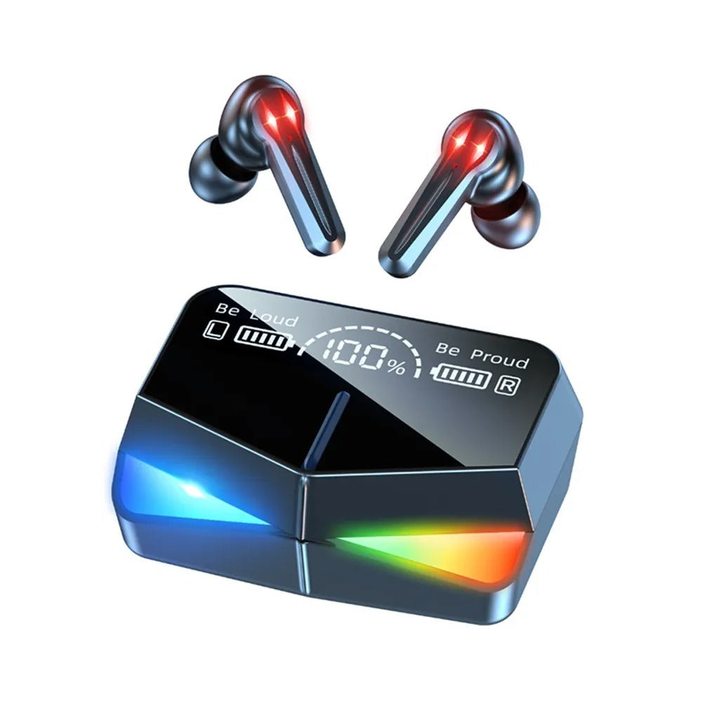 Gaming Wireless Earbuds – RGB Charging Case, Ultra-Low Latency &amp; Deep Bass Sound