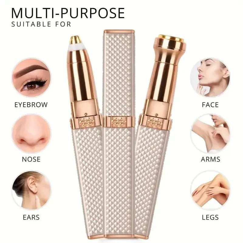 Rechargeable Facial Hair Remover for Women – Painless Eyebrow, Face &amp; Body Hair Trimmer