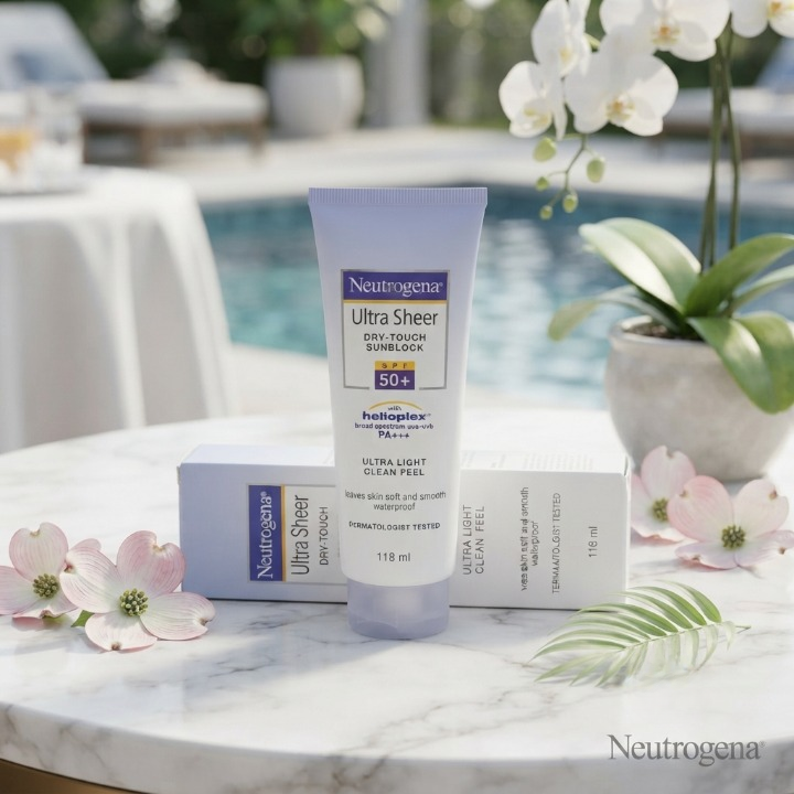 Neutrogena Ultra Sheer Sunblock Liquid SPF 50+ (118ml) – Lightweight Broad Spectrum UVA/UVB Non-Greasy Daily Facial Sunscreen | TRYNDZI