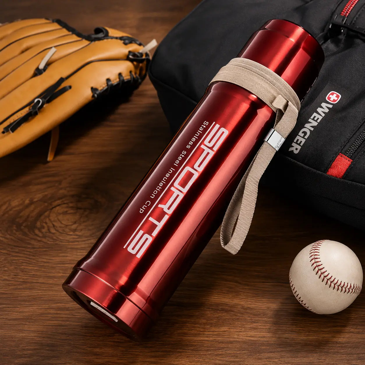Premium Stainless Steel Vacuum Insulated Sports Flask – Leak-Proof Thermal Water Bottle for Hot & Cold Drinks