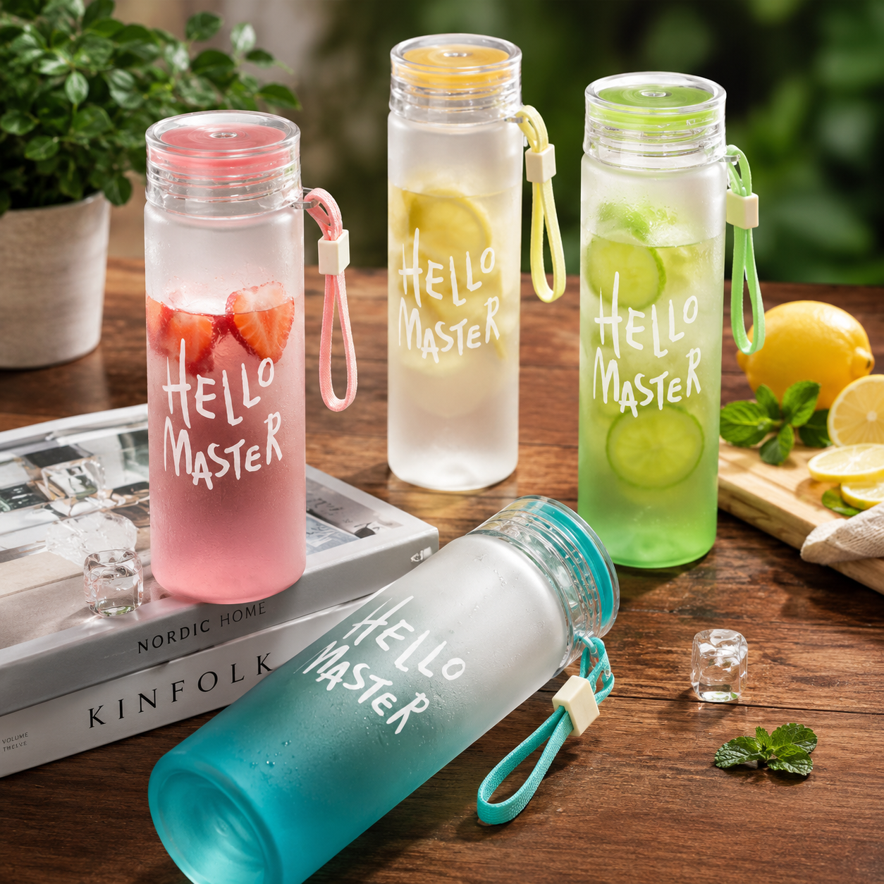 Premium Frosted Water Bottle – BPA-Free Leak-Proof Reusable Drinking Bottle for Gym, School, Office & Travel