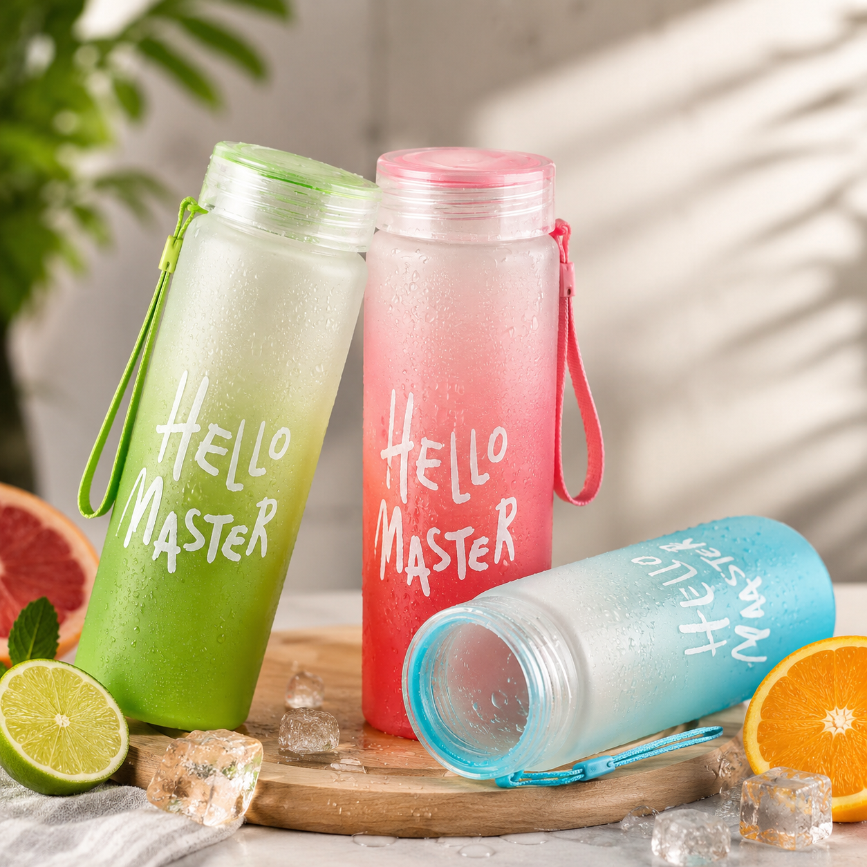 Premium Frosted Water Bottle – BPA-Free Leak-Proof Reusable Drinking Bottle for Gym, School, Office & Travel