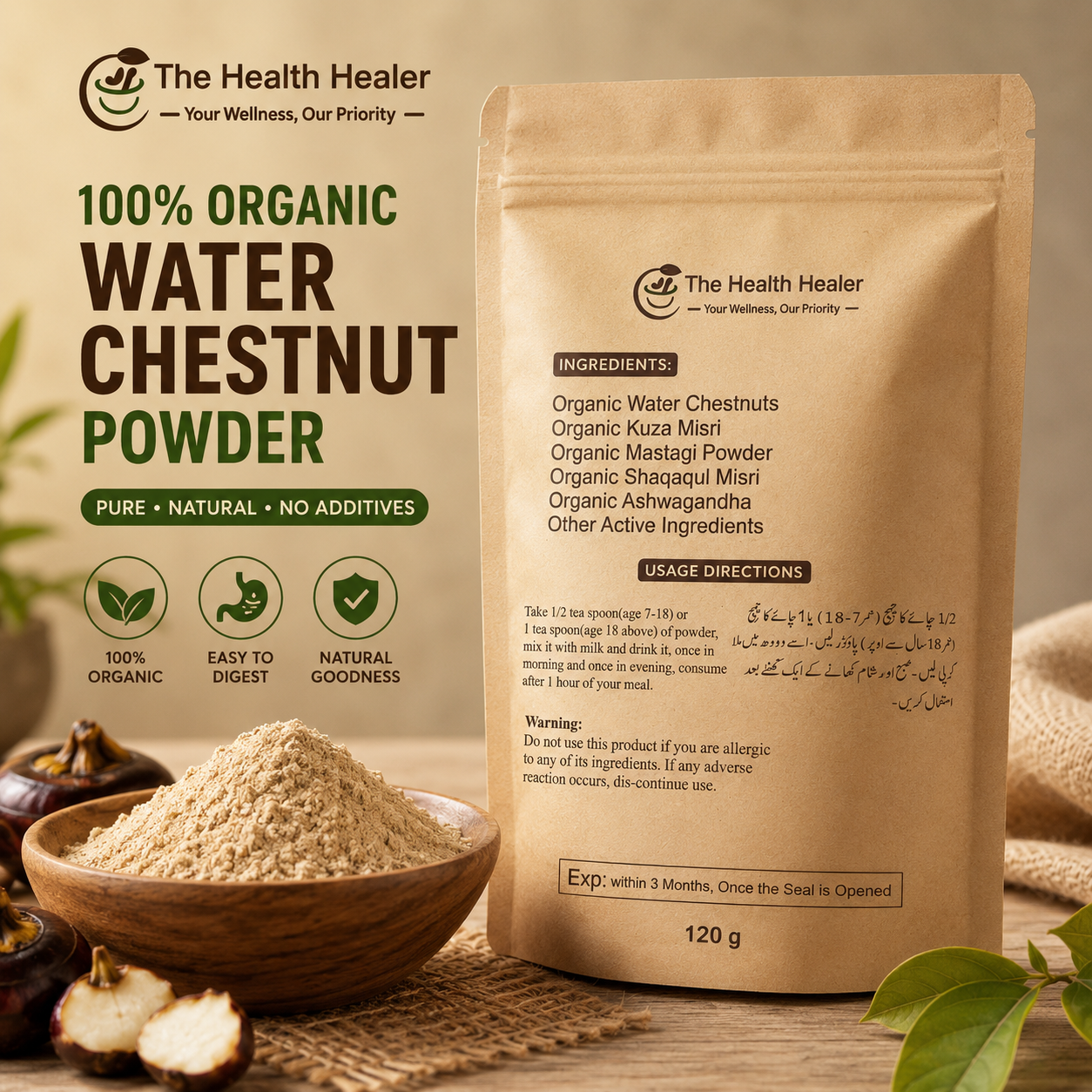 Height Grow Herbal Powder – Natural Wellness Supplement Blend for Teens &amp; Adults | 100% Natural Formula