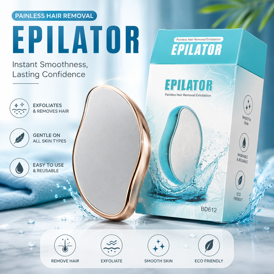 Crystal Hair Eraser – Reusable Painless Hair Removal Tool for Smooth &amp; Silky Skin