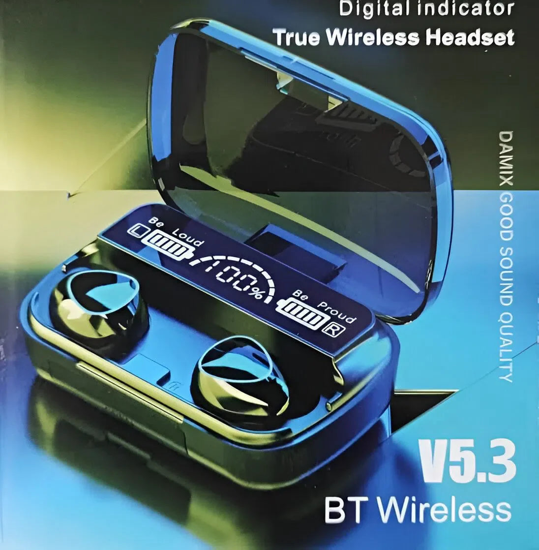 M10 TWS Bluetooth 5.3 Earbuds | LED Display | Wireless Earphones with Mic
