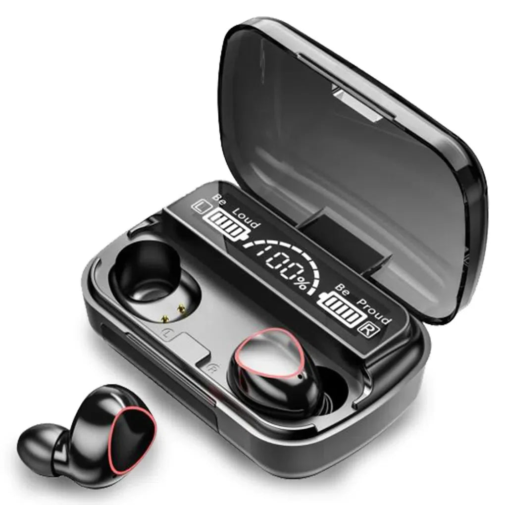 M10 TWS Bluetooth 5.3 Earbuds | LED Display | Wireless Earphones with Mic