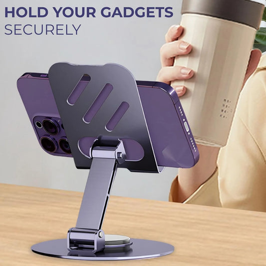 360° Rotatable Mobile & Tablet Stand | Foldable Adjustable Phone Holder