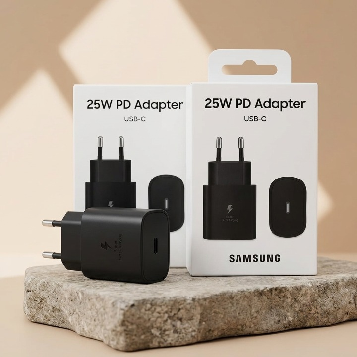 Official Samsung 25W Super Fast Charging Wall Charger Block – USB-C PD 3.0 PPS Type-C Power Adapter for Galaxy S26, S25, S24 Ultra, Fold & Flip | TRYNDZI
