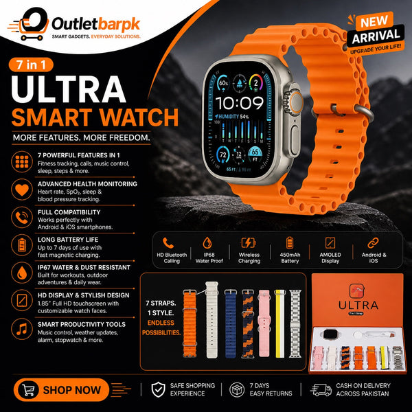 7 in 1 Ultra Smart Watch