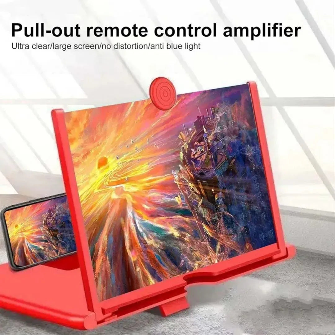 8 Inch F1 3D Mobile Phone Screen Magnifier HD Video Amplifier Stand Bracket with Movie Game