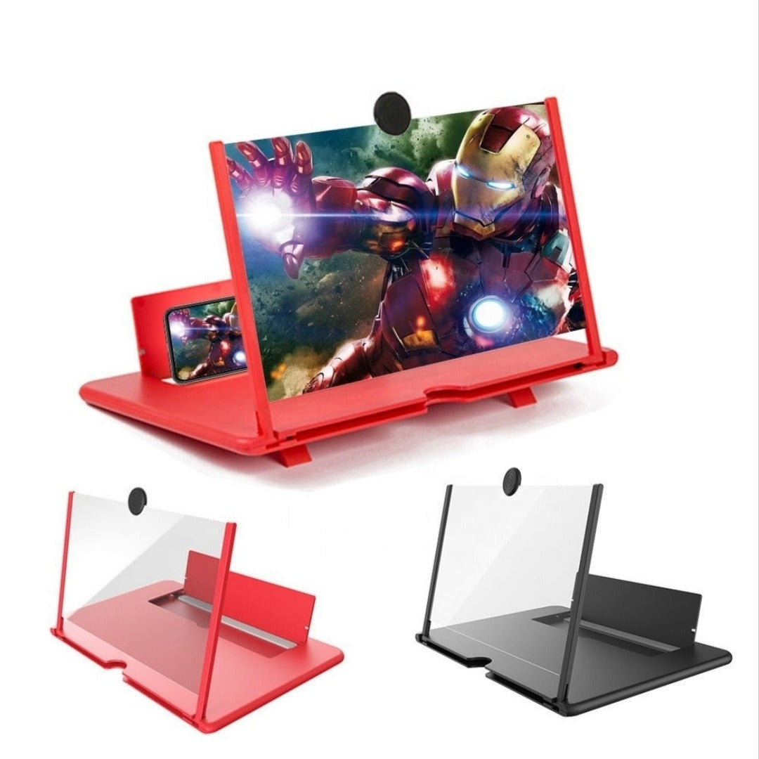 8 Inch F1 3D Mobile Phone Screen Magnifier HD Video Amplifier Stand Bracket with Movie Game